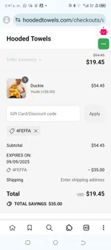4FEFFA coupon verification screenshot