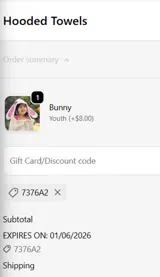 7376A2 coupon verification screenshot