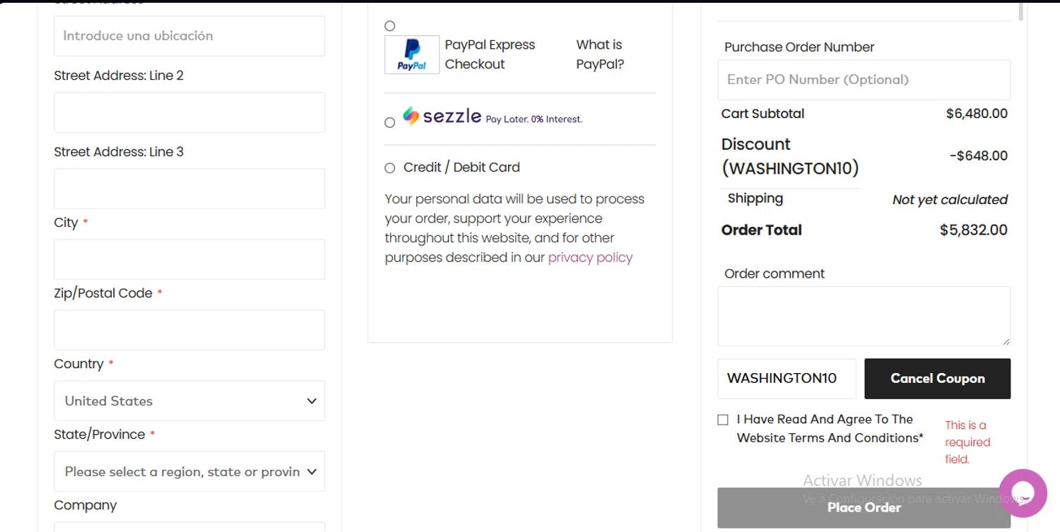 Hoodsly checkout page showing Hoodsly discount code box | Screenshot taken by SimplyCodes community member on Nov 18, 2025
