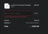 Hookah Vault coupon verification screenshot