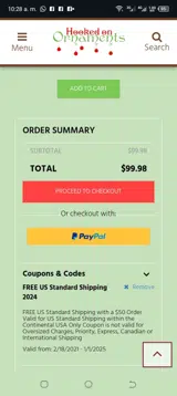 SHIPFREE coupon verification screenshot