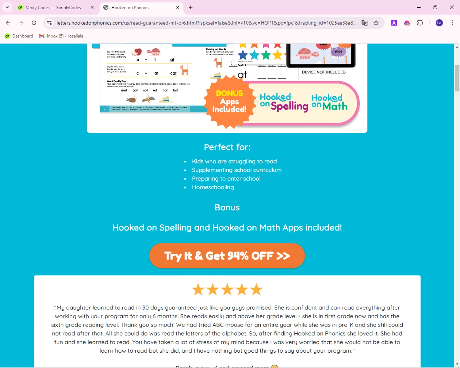 how to use Hooked on Phonics coupons