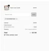 November10$$1 coupon verification screenshot