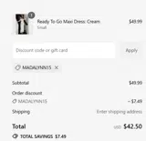 madalynn15 coupon verification screenshot