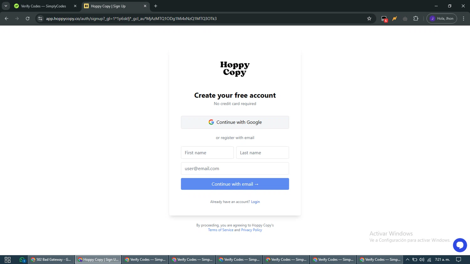 Hoppy Copy promo code screenshot showing code 1JUWUHLW applied at Hoppy Copy checkout page. Uploaded by SimplyCodes community member WiseMaven9968 on Apr 20, 2025