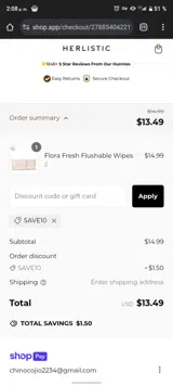 Hopscotch Kids coupon verification screenshot