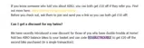 DOUBLETROUBLE coupon verification screenshot