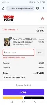 SUMMER25 coupon verification screenshot