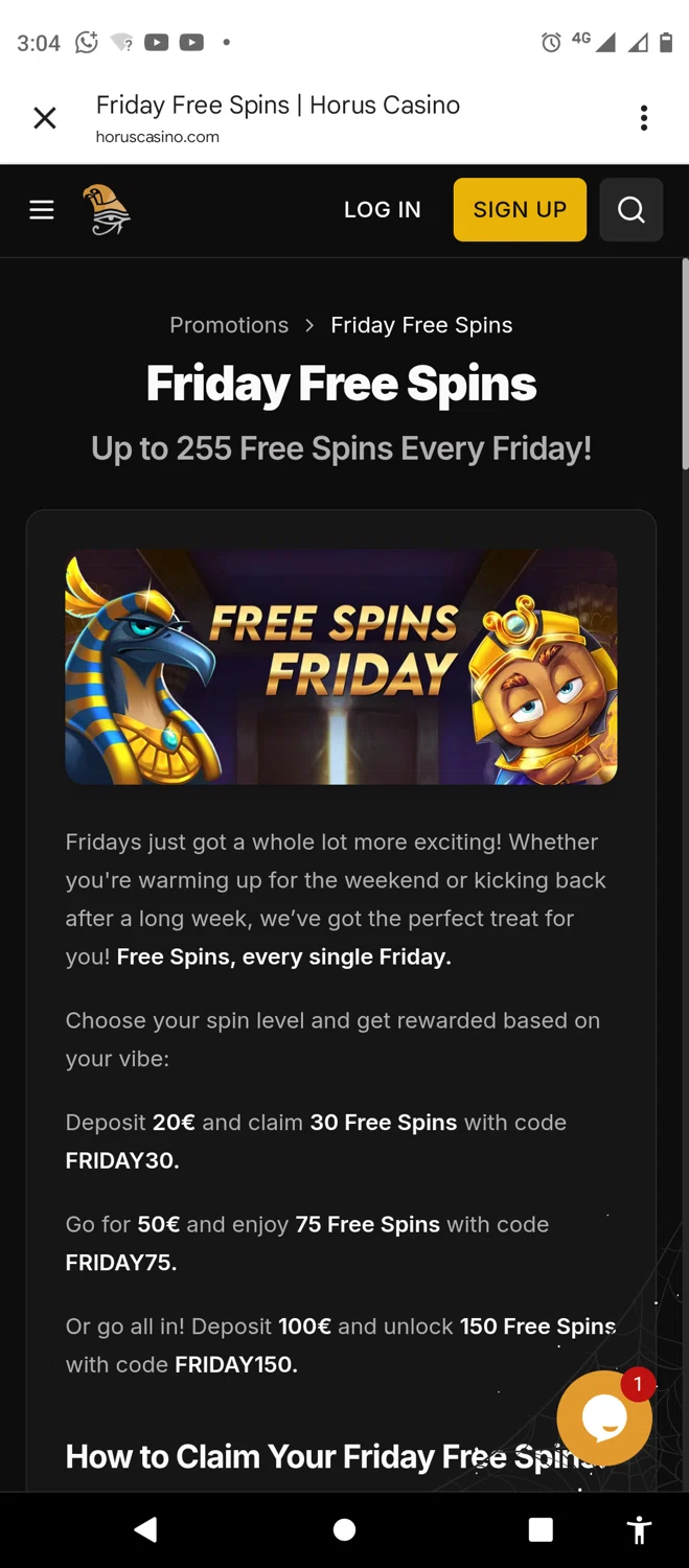 Horus Casino promo code screenshot showing code FRIDAY30 applied at Horus Casino checkout page. Uploaded by SimplyCodes community member pabloprieto on Oct 25, 2025