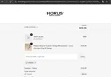 Horus Straps coupon verification screenshot