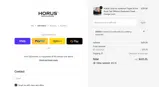 Horus Straps coupon verification screenshot