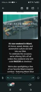 Horus Straps coupon verification screenshot