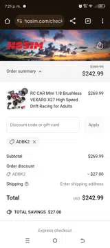 ADBK2 coupon verification screenshot