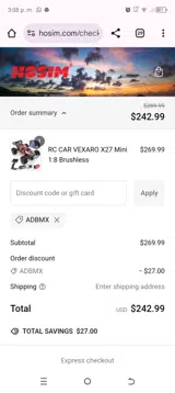 ADBMX coupon verification screenshot