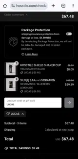 Hosstile coupon verification screenshot
