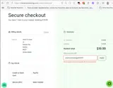 premiummanagedWP3Y coupon verification screenshot