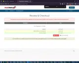 WEBHOST coupon verification screenshot