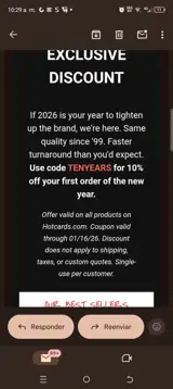 Hot Cards coupon verification screenshot