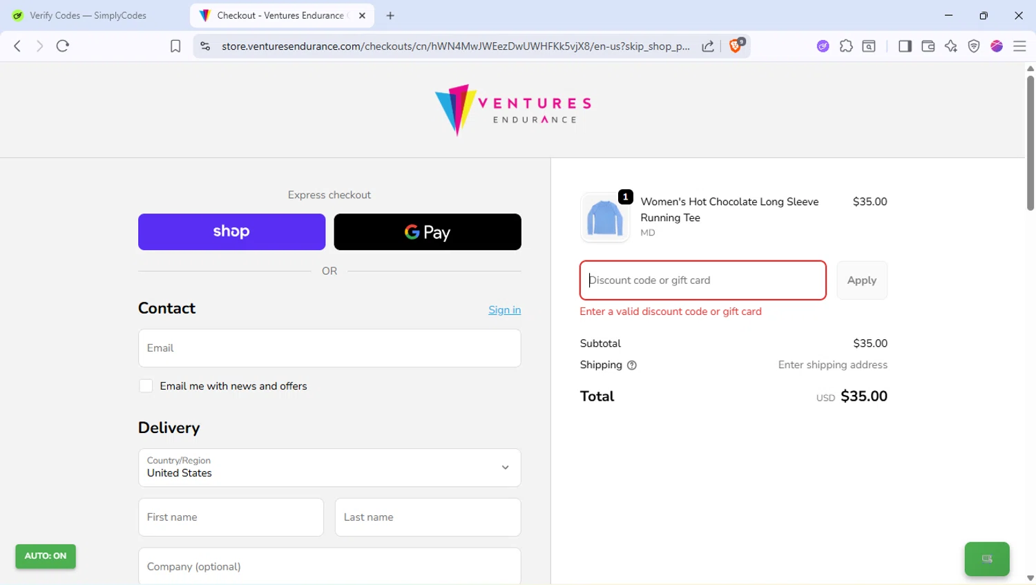 Hot Chocolate 15K/5K promo code screenshot showing code SF5K26 applied at Hot Chocolate 15K/5K checkout page. Uploaded by SimplyCodes community member PocoyoTraihard on Oct 21, 2025