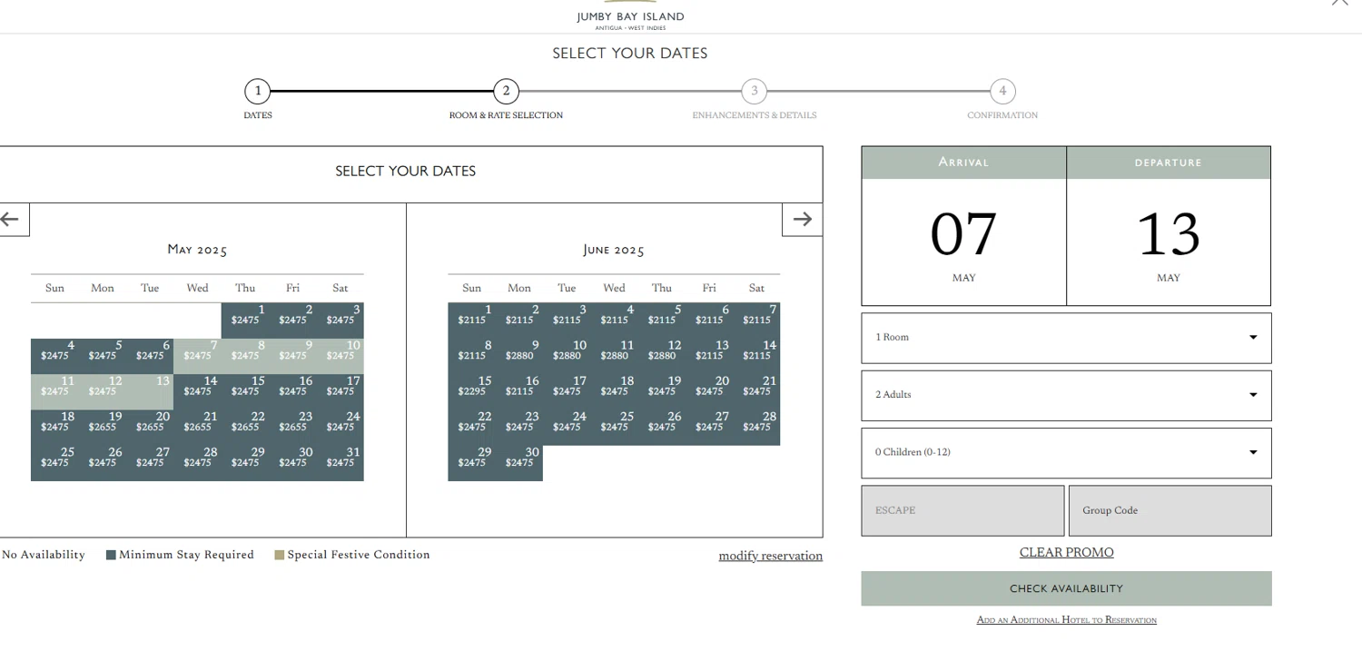 Hotel du Cap-Eden-Roc promo code screenshot showing code ESCAPE applied at Hotel du Cap-Eden-Roc checkout page. Uploaded by SimplyCodes community member Kmacho on Feb 7, 2025