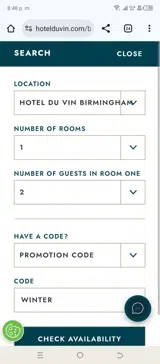 WINTER coupon verification screenshot