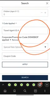 Hotel Monteleone coupon verification screenshot