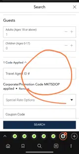 Hotel Monteleone coupon verification screenshot