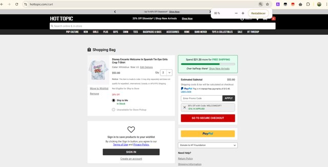 Hot Topic Promo Codes (2 Verified) - 30% Off w/Code Apr 2025