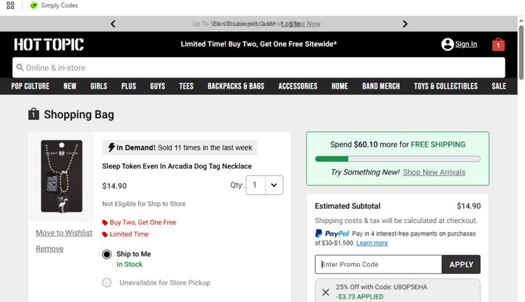 Hot Topic Promo Codes - 30% Off (1 Verified) Mar 2026
