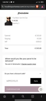 WEMISSYOU25 coupon verification screenshot
