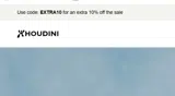 Houdini Sportswear coupon verification screenshot