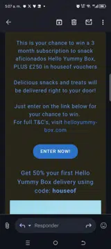 houseof coupon verification screenshot