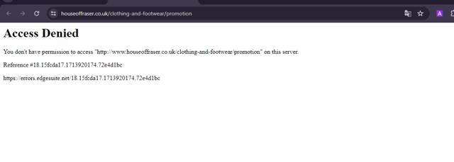 House of Fraser checkout page showing House of Fraser promo code box | Screenshot taken by SimplyCodes community member on Apr 24, 2024