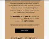 MEMORIAL25 coupon verification screenshot