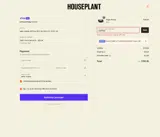 HOUSEPLANT coupon verification screenshot