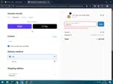 Houston Acrylic coupon verification screenshot