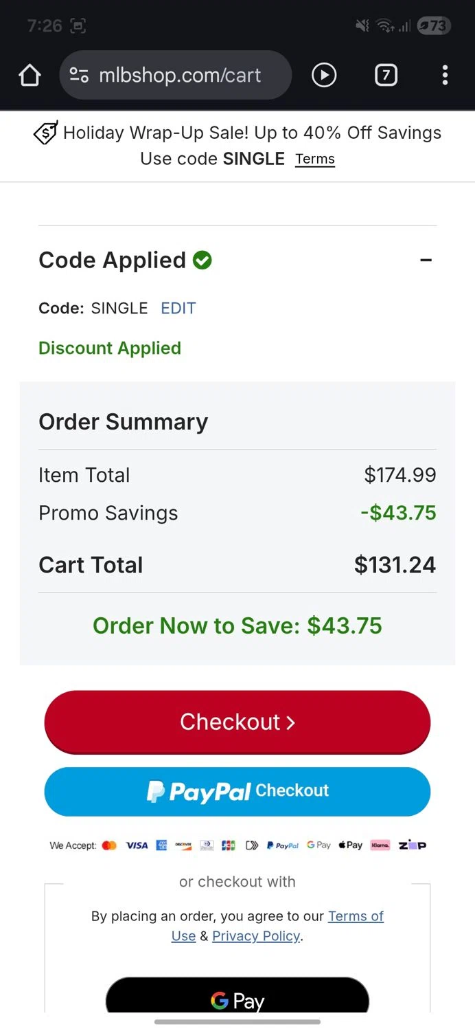 Houston Astros promo code screenshot showing code single applied at Houston Astros checkout page. Uploaded by SimplyCodes community member CleverLynx5188 on Dec 28, 2025