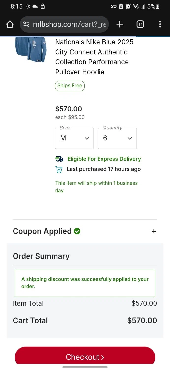 Houston Astros promo code screenshot showing code 29FS applied at Houston Astros checkout page. Uploaded by SimplyCodes community member miguelcrast on Nov 8, 2025