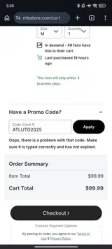 Houston Dynamo FC coupon verification screenshot