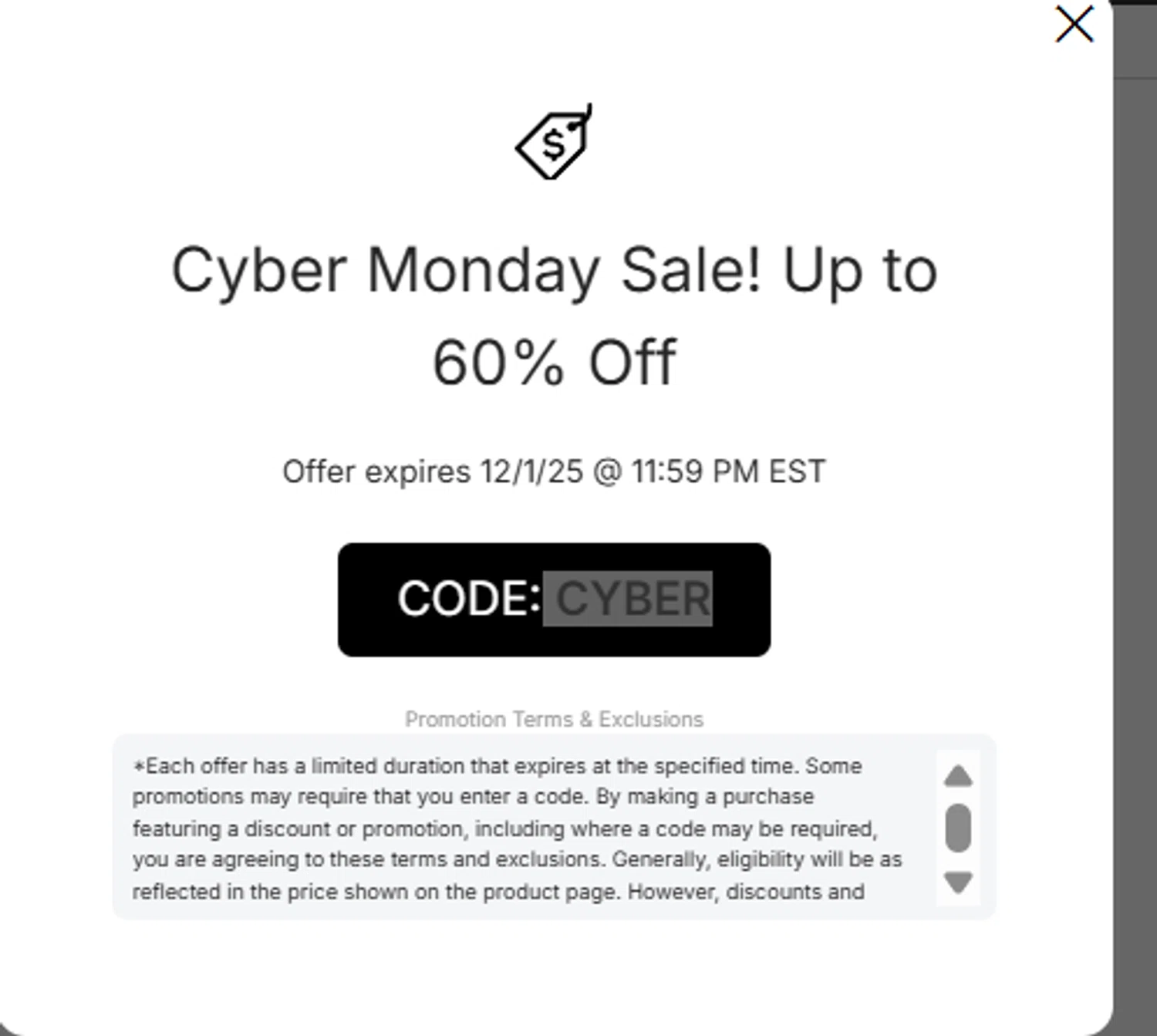 Houston Texans promo code screenshot showing code CYBER applied at Houston Texans checkout page. Uploaded by SimplyCodes community member Aresss on Nov 30, 2025