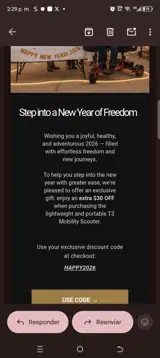Happy2026 coupon verification screenshot