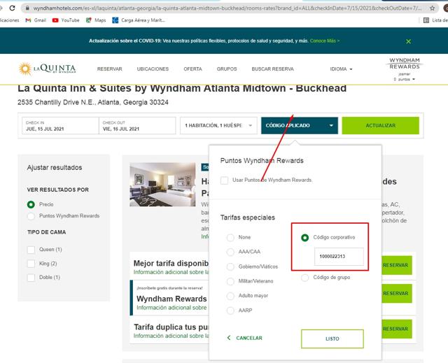 Howard Johnson checkout page showing Howard Johnson promo code box | Screenshot taken by SimplyCodes community member on Jul 15, 2021