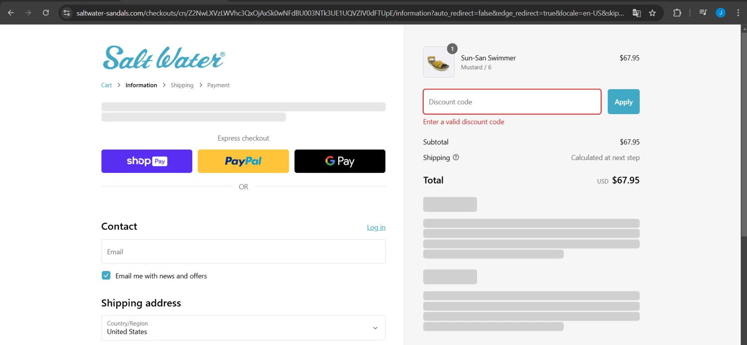 Hoy Shoe Company promo code screenshot showing code FREESHIP applied at Hoy Shoe Company checkout page. Uploaded by SimplyCodes community member Jeanjc on Feb 13, 2025