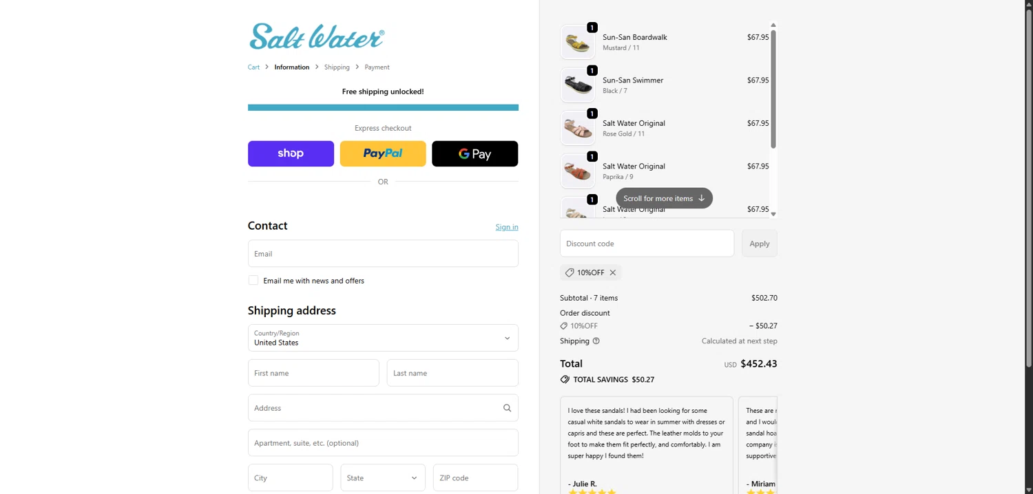 Hoy Shoe Company promo code screenshot showing code 10%OFF applied at Hoy Shoe Company checkout page. Uploaded by SimplyCodes community member SavvyLion5780 on Oct 16, 2025