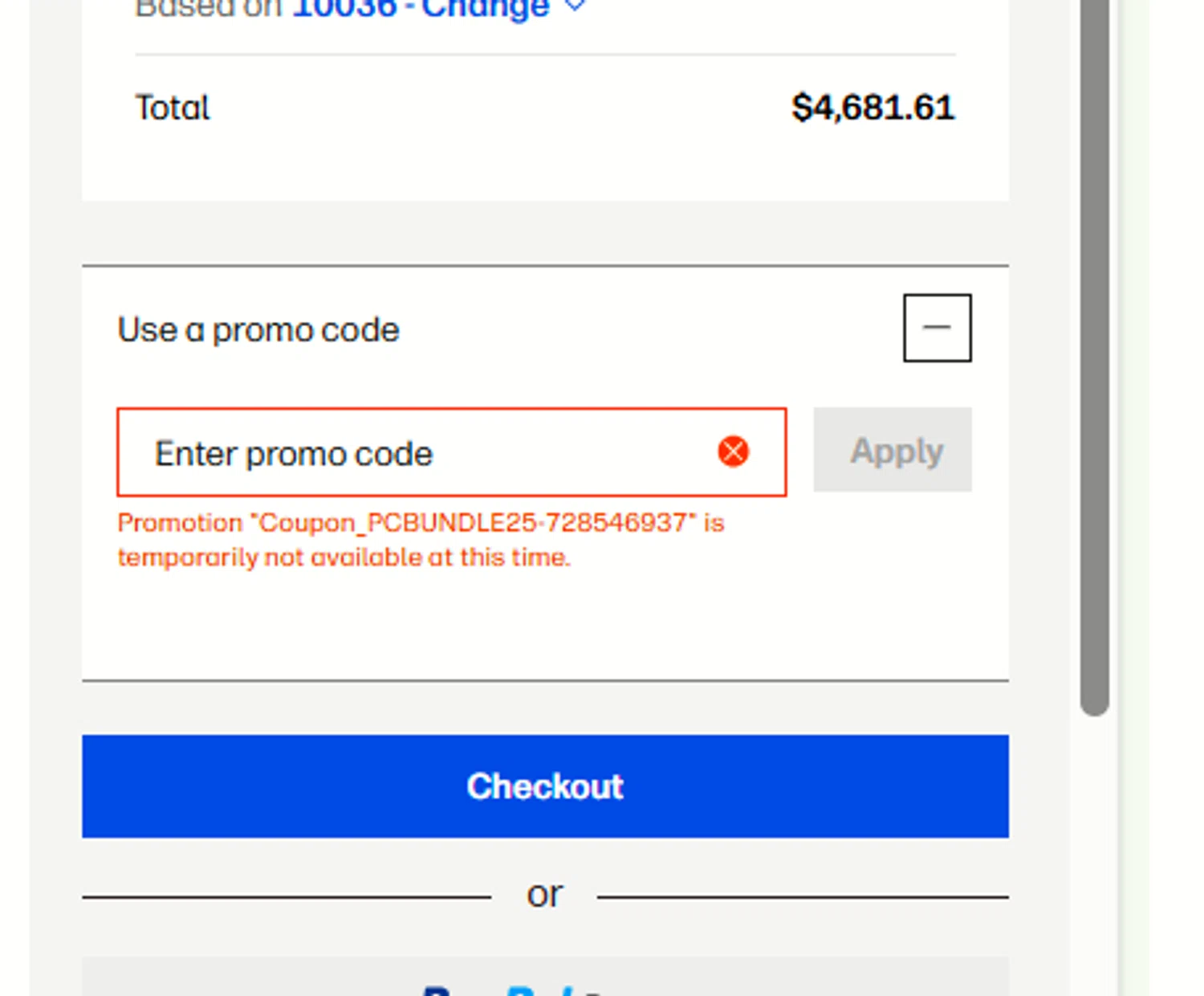 Verification screenshot for 25% Off Elect Pcs When You Bundle With Select Accessories at HP - 31d ago