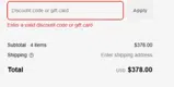 SETUP25 coupon verification screenshot