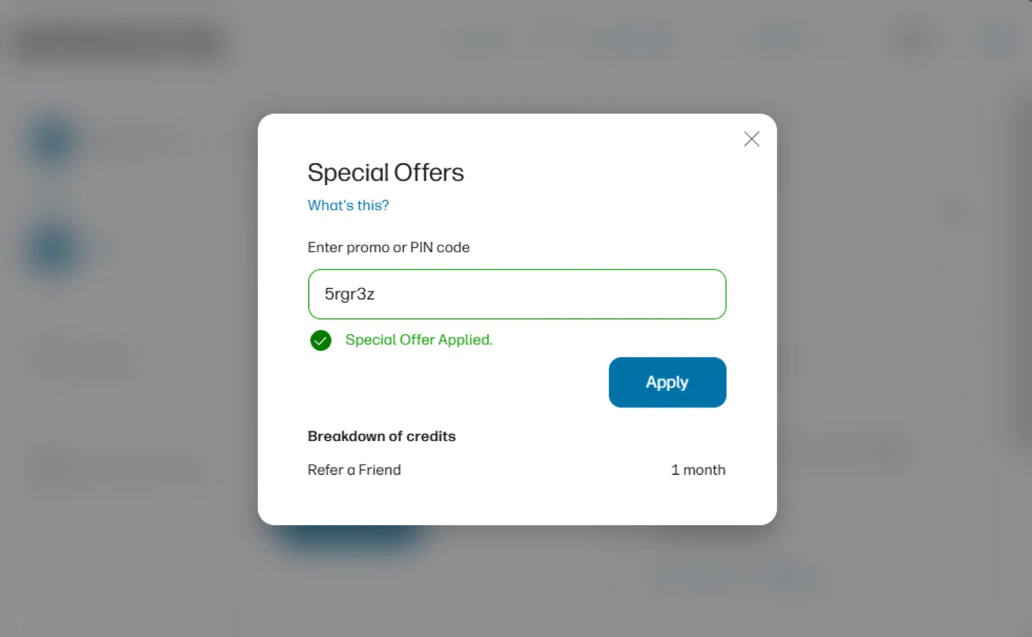 HP Instant Ink promo code screenshot showing code 5rgr3z applied at HP Instant Ink checkout page. Uploaded by SimplyCodes community member SimplyCVerlie on Mar 19, 2025