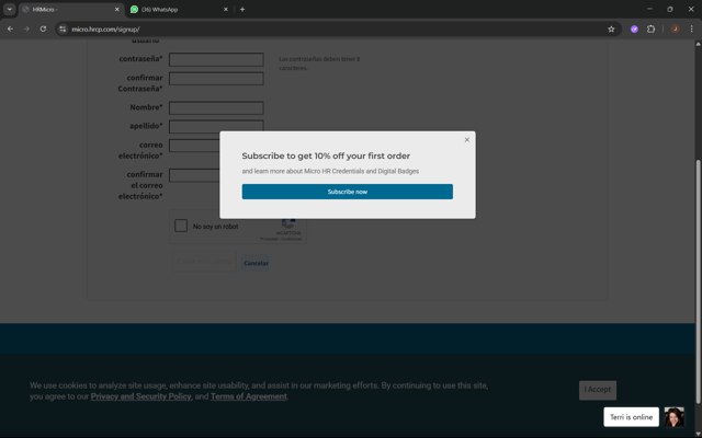 HRCP checkout page showing HRCP discount code box | Screenshot taken by SimplyCodes community member on Aug 1, 2025