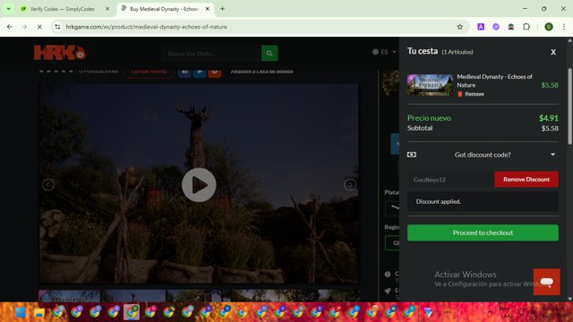 HRK checkout page showing HRK promo code box | Screenshot taken by SimplyCodes community member on Jul 12, 2025