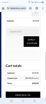 HSL Ammunition coupon verification screenshot